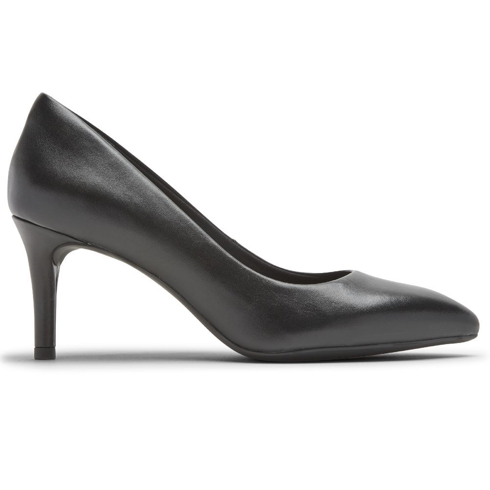 Rockport Women's Chalina Tru365 75Mm Heel Pumps - Black - USA (2863LXNWO)